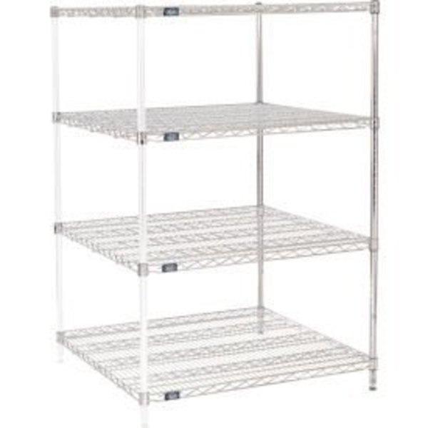 Global Equipment Nexel    Chrome Wire Shelving Add-On - 36"W x 36"D x 63"H A36366C